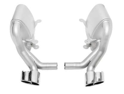 Porsche 996 Carrera Sport Side Mufflers - Polished Chrome X-50 Style Tips - SOUL Performance
