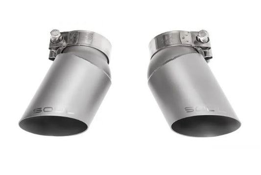 Porsche 997.1 Turbo GT2 Style Bolt On Exhaust Tips  (Signature Satin) - SOUL Performance
