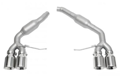 Porsche Macan 2.0T Resonated Muffler Bypass Exhaust - 4" Dual Wall Straight Cut Tips - Polished - SOUL Performance