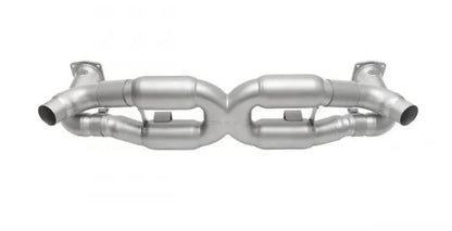 Porsche 997.2 Turbo Sport X-Pipe Exhaust System (includes Sport Catalytic Converters) - GT2 Style Single Wall Tips - SOUL Performance