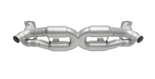 Porsche 997.2 Turbo Sport X-Pipe Exhaust System (includes Sport Catalytic Converters) - GT2 Style Single Wall Tips - SOUL Performance