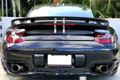 Porsche 997.2 Turbo X-Pipe Exhaust - GT2 Style Single Wall Tips - SOUL Performance