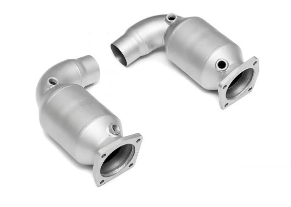 Porsche 997.2 Turbo Sport X-Pipe Exhaust System (includes Sport Catalytic Converters) - GT2 Style Single Wall Tips - SOUL Performance