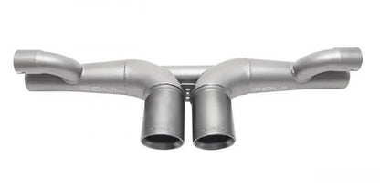 Porsche 997 / 997.2 GT3 Center Muffler Bypass Exhaust  - 3.5" Black Double Wall Tips - SOUL Performance
