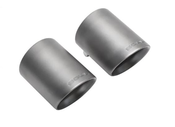 Porsche 997 / 997.2 GT3 Center Muffler Bypass Exhaust  - 3.5" Gunmetal Double Wall Tips - SOUL Performance