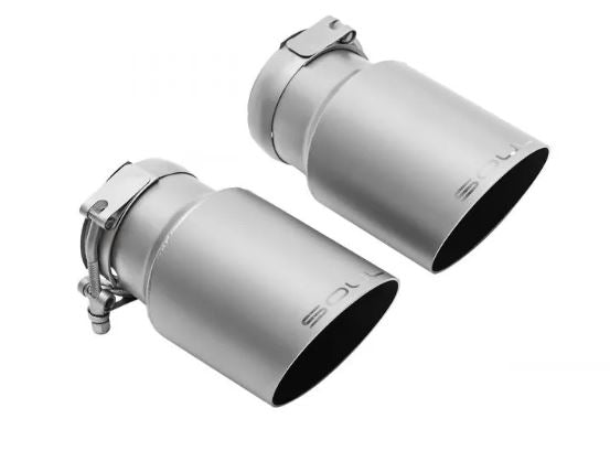 Porsche 997 / 997.2 GT3 Modular Competition Exhaust Package - Non-Valved - 3.5" Slash Cut Single Wall Tips  (Signature Satin) - SOUL Performance