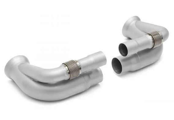 Porsche 997 / 997.2 GT3 Side Muffler Bypass Pipes (non-valved) - SOUL Performance