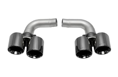 Porsche 997.1 Carrera Muffler Bypass Pipes (includes Black Chrome Tips For Base models or cars with PSE) - SOUL Performance