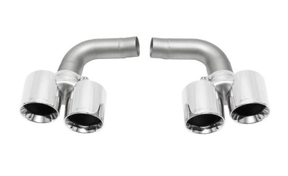 Porsche 997.1 Carrera Muffler Bypass Pipes (includes Polished Chrome Tips For Base models or cars with PSE) - SOUL Performance