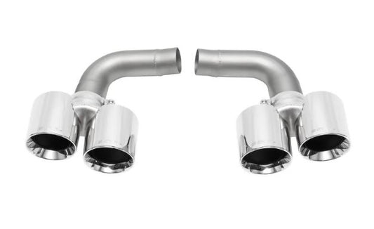 Porsche 997.1 Carrera Muffler Bypass Pipes (includes Polished Chrome Tips For Base models or cars with PSE) - SOUL Performance
