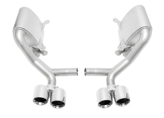 Porsche 997.1 Carrera Sport Side Mufflers - Polished Chrome Tips - SOUL Performance