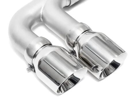 Chevrolet C8 Corvette Sport Exhaust Package - 4" Dual Wall Slash Cut Tips - Polished Chrome - SOUL Performance