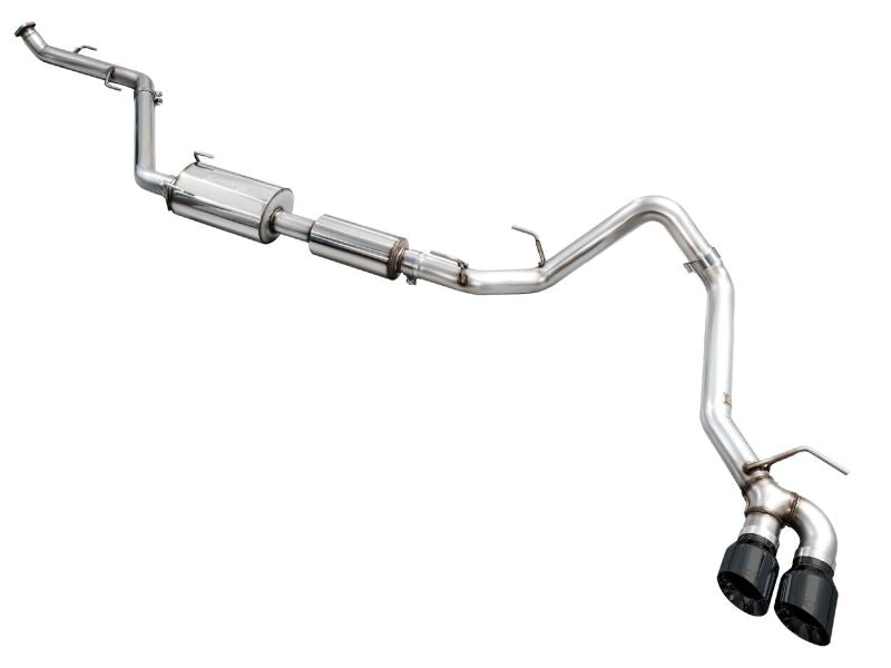 AWE Exhaust for 4th Gen Toyota Tacoma Dual Diamond Black Tips