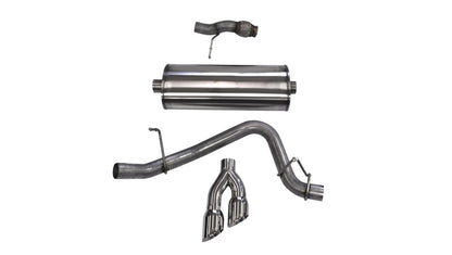 Corsa 2015-2020 Chevy Tahoe/GMC Yukon Cat-Back Exhaust Sport 3in Single Side Twin Polished 4in Tips