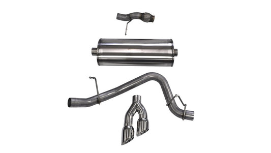 Corsa 2015-2020 Chevy Tahoe/GMC Yukon Cat-Back Exhaust Sport 3in Single Side Twin Polished 4in Tips