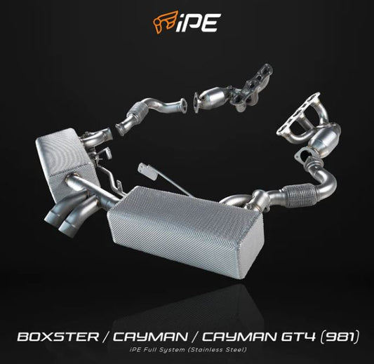 Porsche 981 Boxster /Cayman/GT4 iPE Cat Back System (Titanium)