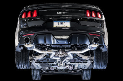 AWE Tuning S550 Mustang GT Cat-back Exhaust - Touring Edition (Chrome Silver Tips)