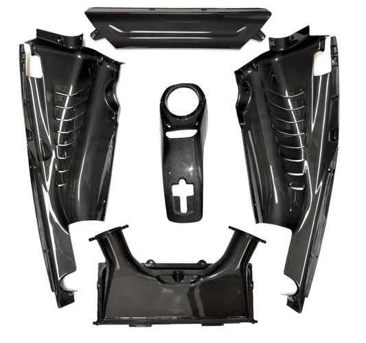 Fabspeed Carbon Fiber 5 Piece Engine Bay Set - Ferrari 488 GTB Coupe