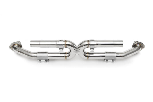 Fabspeed Porsche 991 Carrera Center Muffler Bypass X-Pipe (Non-Valved Exhaust)(2012-2016)