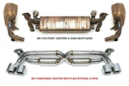 Fabspeed Porsche 991 Carrera Supersport X-Pipe Exhaust System (2012-2016)