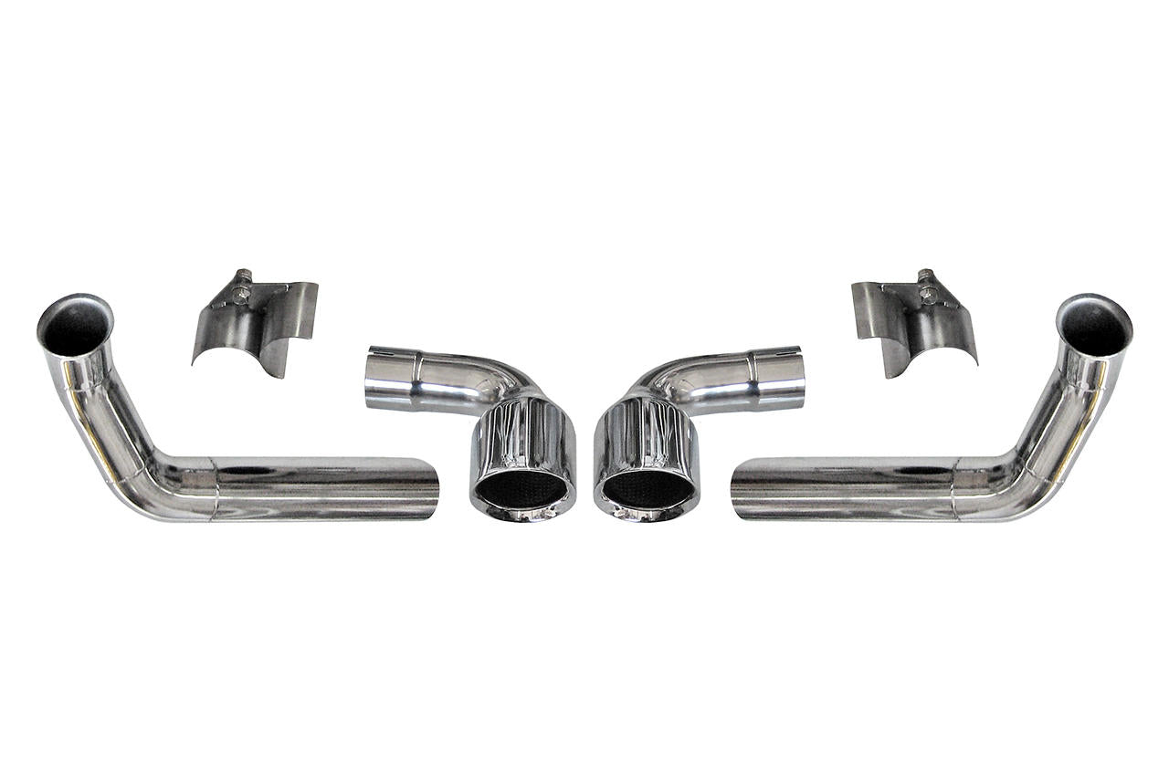 Fabspeed Porsche 997 Carrera GT3 Center Outlet Conversion Tips (2005-2008)