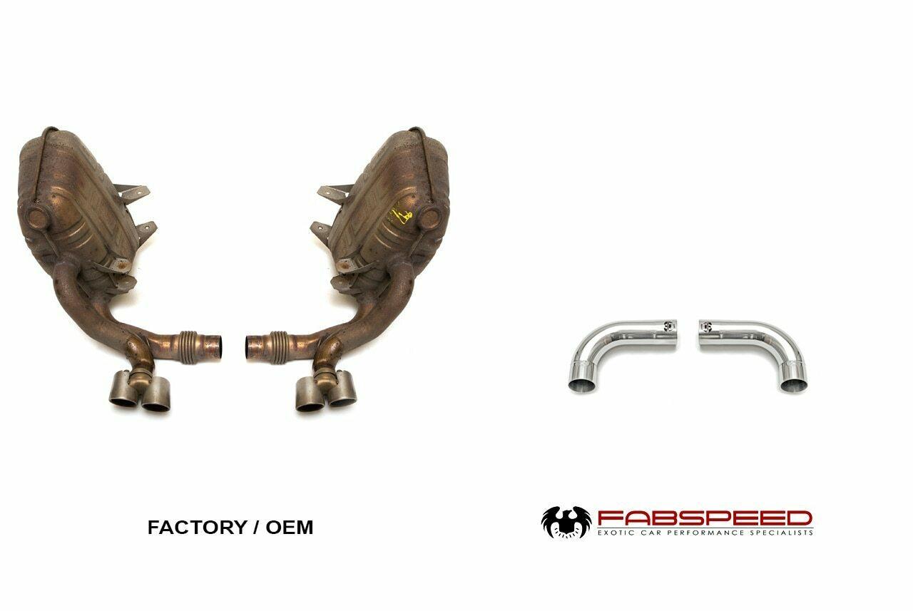 Fabspeed Porsche 997 Carrera Muffler Bypass Pipes (2005-2008)