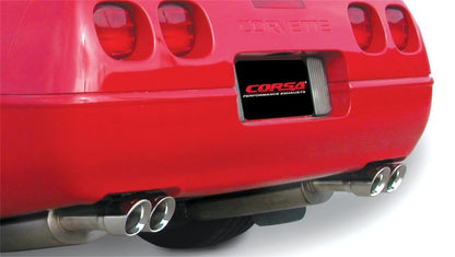 Corsa 1992-1995 Chevrolet Corvette C4 5.7L V8 LT1 Sport Cat-Back Exhaust w/ Twin 3.5in Polished Tips