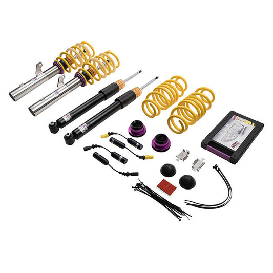 KW COILOVER KIT 1021000T V1 2015 AUDI S3 QUATTRO 8V BUNDLE WITH EDC