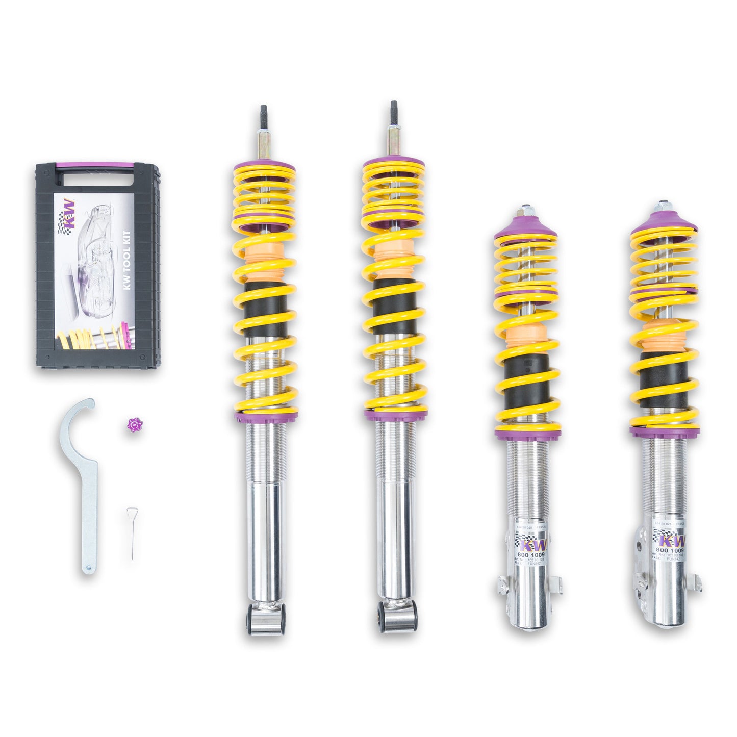 KW COILOVER KIT 10280004 V1 93-99.5 VOLKSWAGEN GOLF III / 93-99.5 GOLF III / JETTA III (1 HXO, 1H, 1E) SEDAN, TDI, 16V, VR6, INCL. C