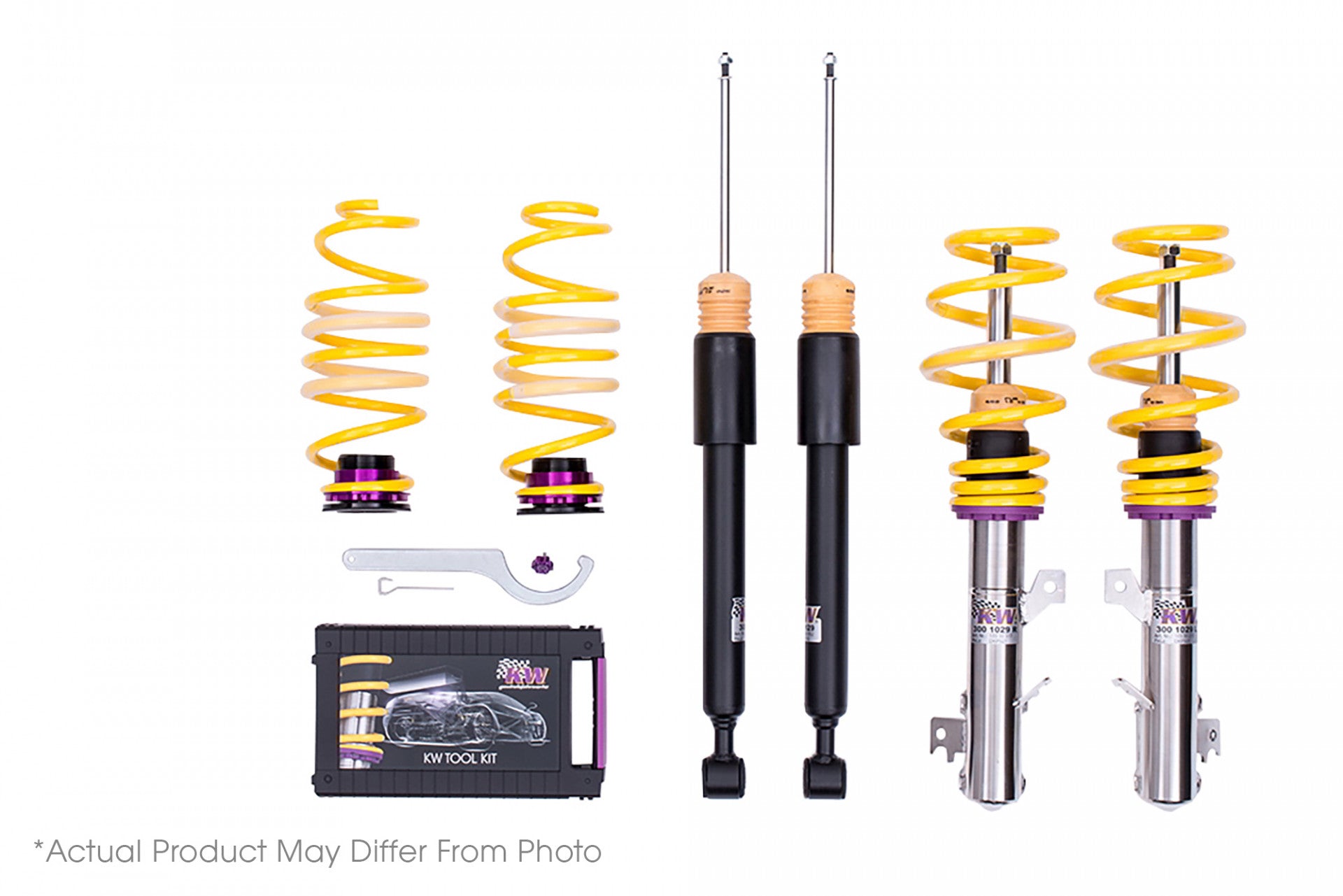 KW COILOVER KIT 102800CW V1 VW GOLF R MKVIII WITHOUT ELECTRONIC DAMPER ...