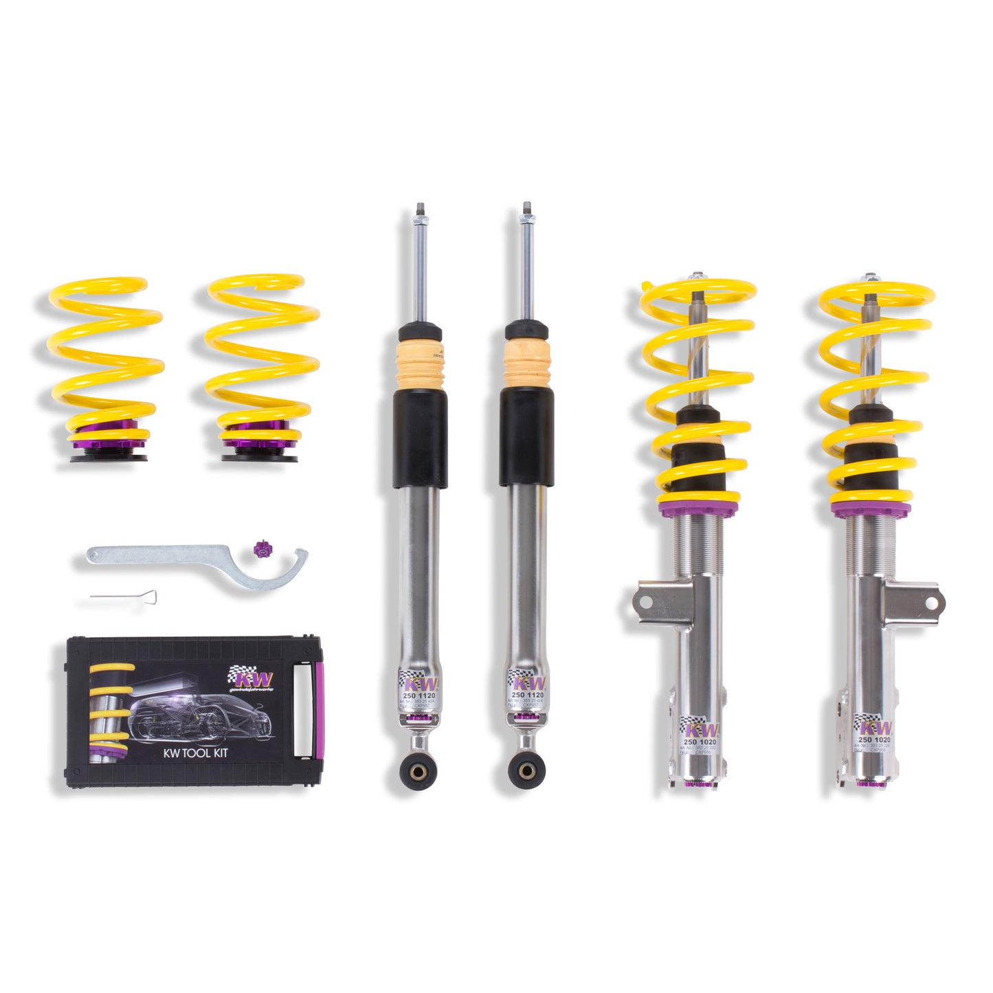 KW COILOVER KIT 35225065 V3 2013+INOX MERCEDES A CLASS-250 TYPE 176: CLA TYPE 117