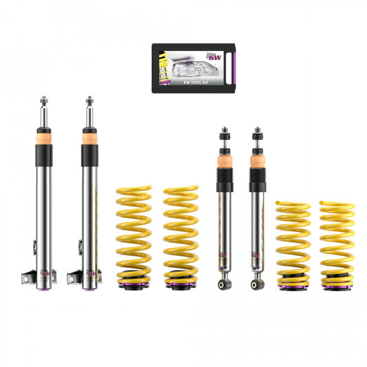 KW COILOVER KIT 352250AT V3 W124 SEDAN; 2WD WITHOUT SELF LEVEL CONTROL; EXCEPT 8CYL. AND AMG-MODELS