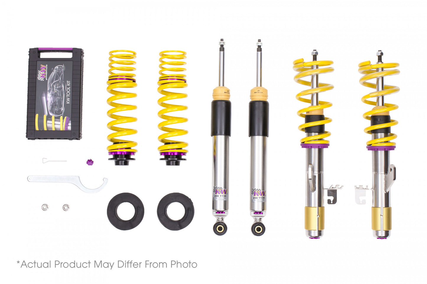 KW COILOVER KIT 35250003 V3 96-00 HONDA CIVIC CRX (EJ6 8 96-00 CIVIC, CRX (EJ6, 8, 9, EK1, 3, 4) WITH FORK MOUNTING AT THE REAR AXLE
